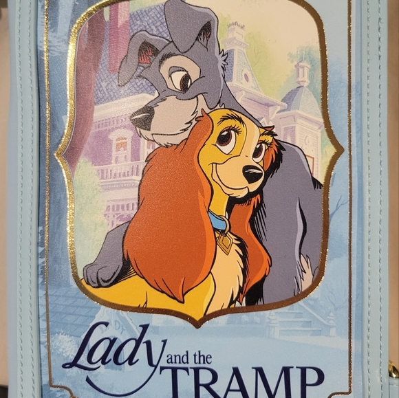 NWT Disney Loungefly Lady Tramp book purse wallet - Picture 8 of 14